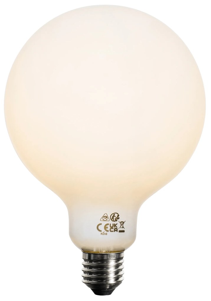 Sada 5 ks E27 3-stupňová stmievateľná LED žiarovka opálová G125 4W 450lm 2700K