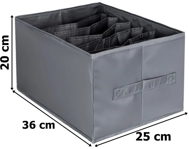 Sada dvoch organizérov LIAM grafitová (2 ks)