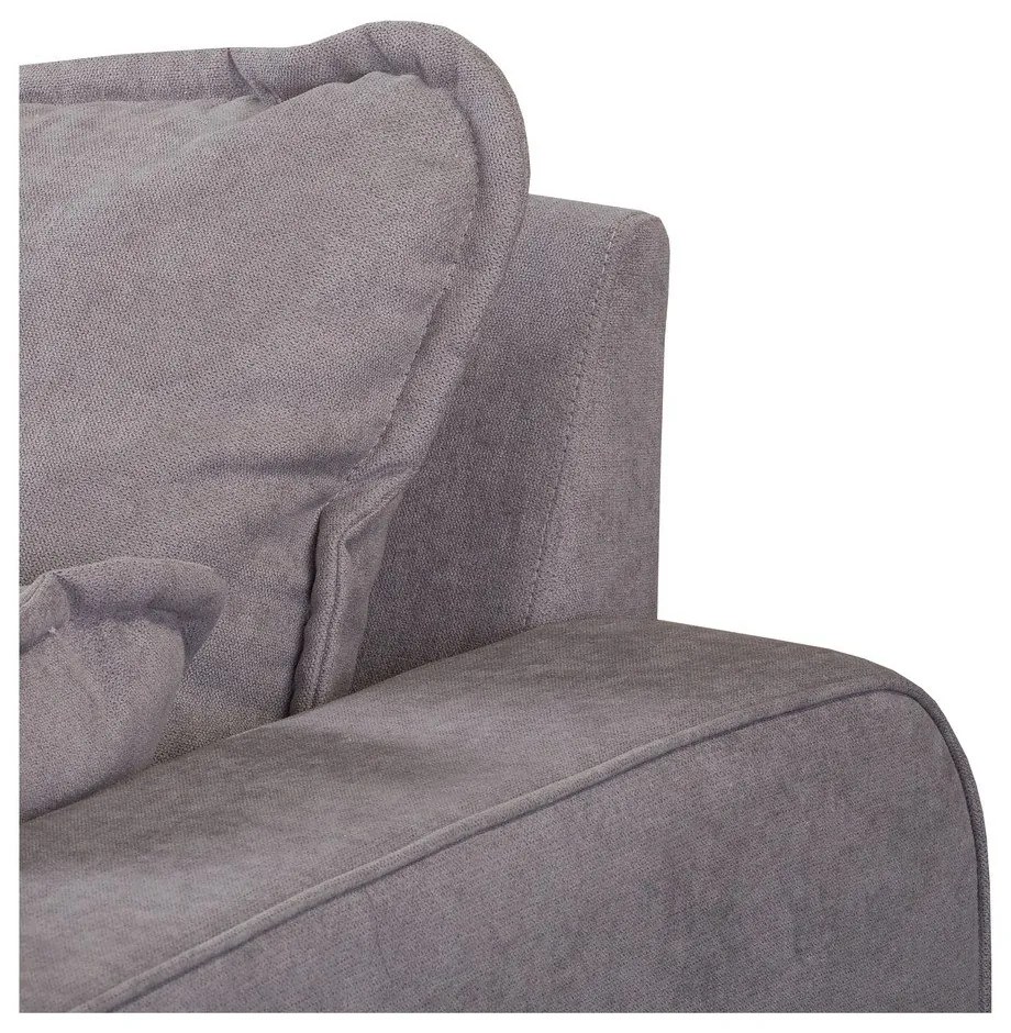 Sivá rohová pohovka (ľavý roh) Beata - Ropez