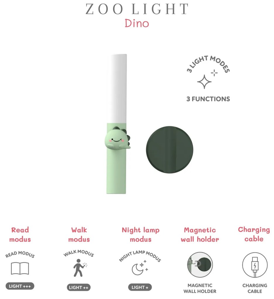 Detské svetielko Zoo light – dinosaurus