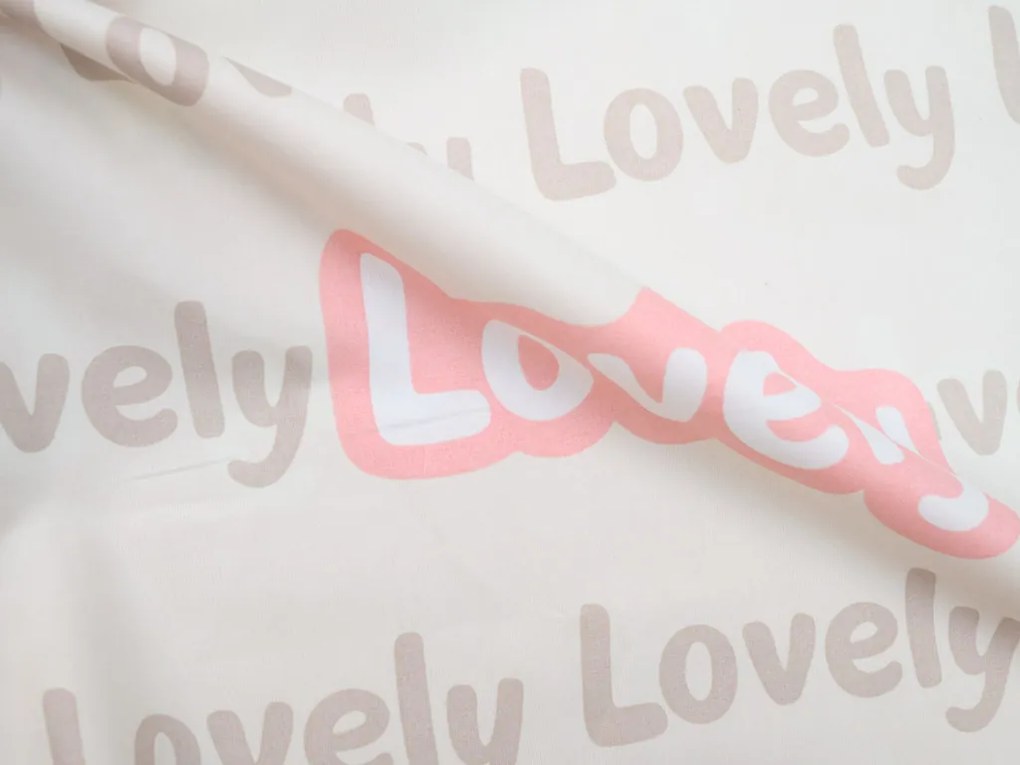 Bavlnené obliečky do postieľky AUTÁ LOVELY ružové