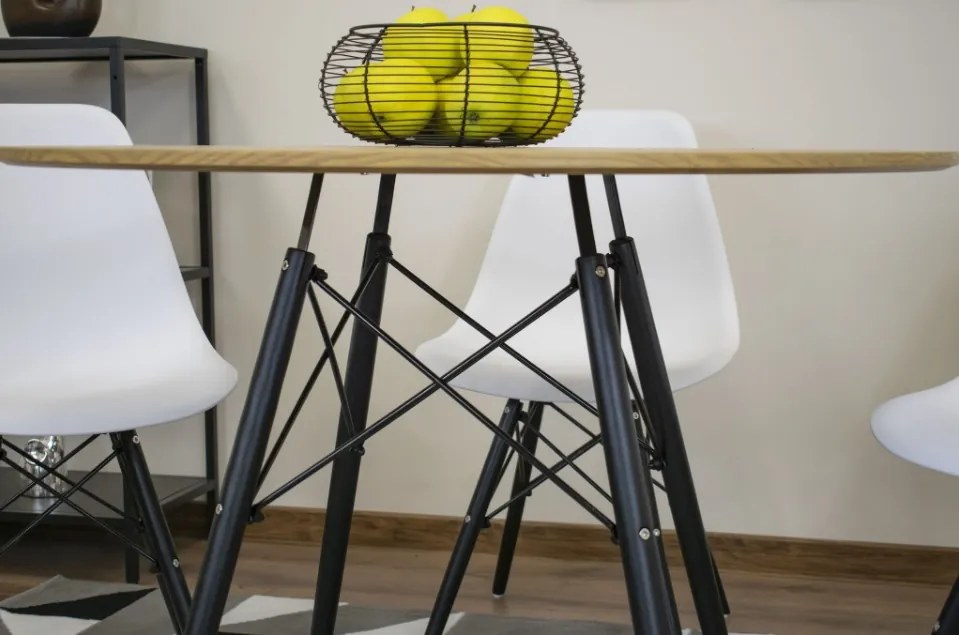 TRENDIE Jedálenský stôl EDDIE 100 cm dub