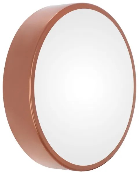 Vonkajšie stropné svietidlo so senzorom CLEO 3xE27/24W/230V pr. 40 cm medená IP54