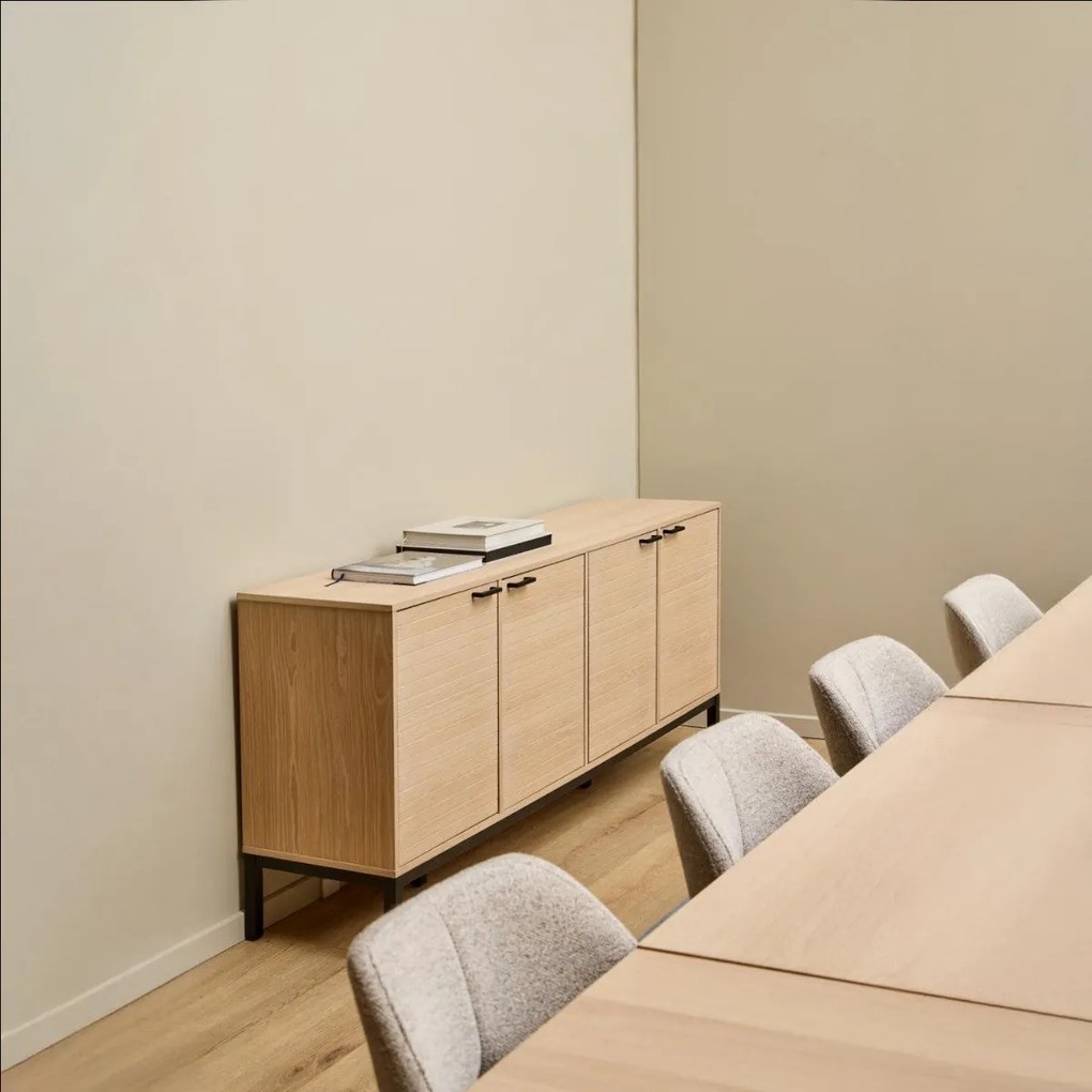 Komoda Kensington 180 cm dub bielený