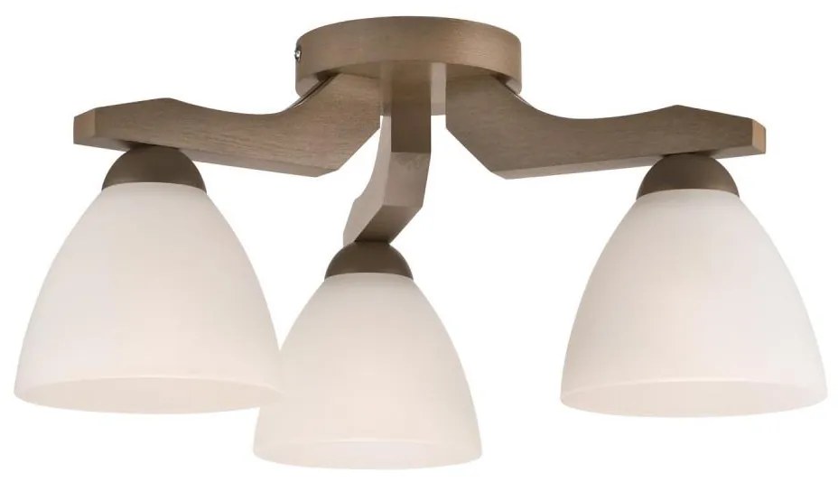 Prisadený luster ADRIANO 3xE27/60W/230V buk