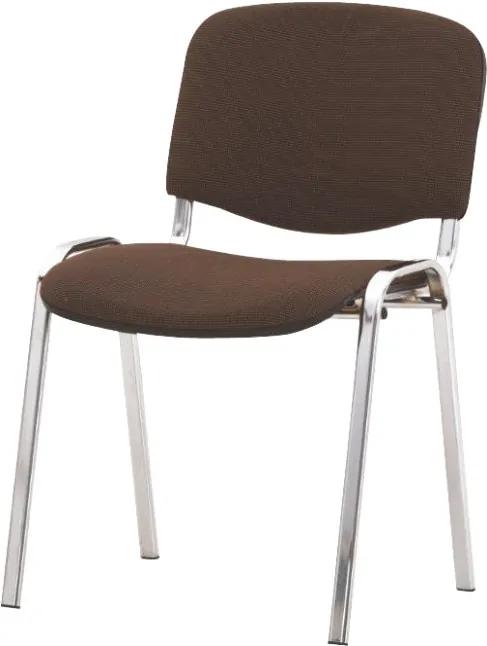 TEMPO KONDELA Iso konferenčná stolička chrómová / hnedá