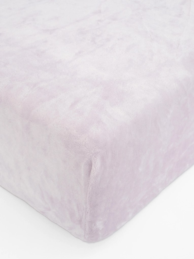 Plachta mikroplyš Deluxe do postieľky 60 x 120 cm - lila