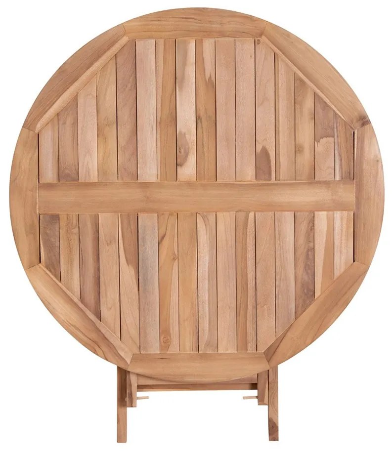 Teakový jedálenský stôl Oviedo 100 × 100 × 75 cm HOUSE NORDIC