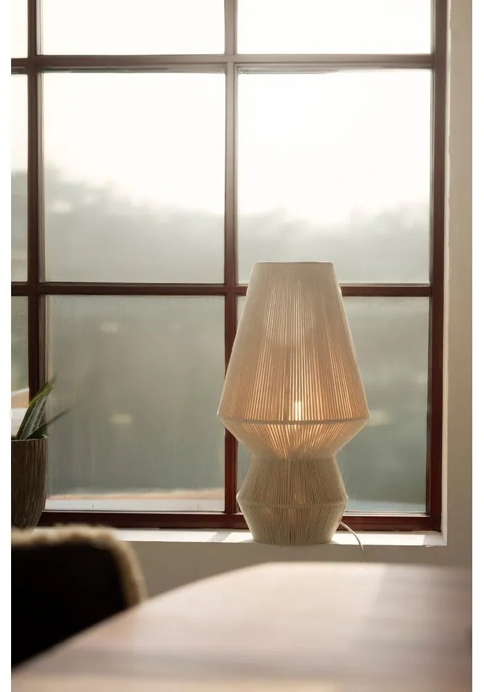 Stolová lampa v prírodnej farbe s textilným tienidlom (výška 54 cm) Razzo – Markslöjd