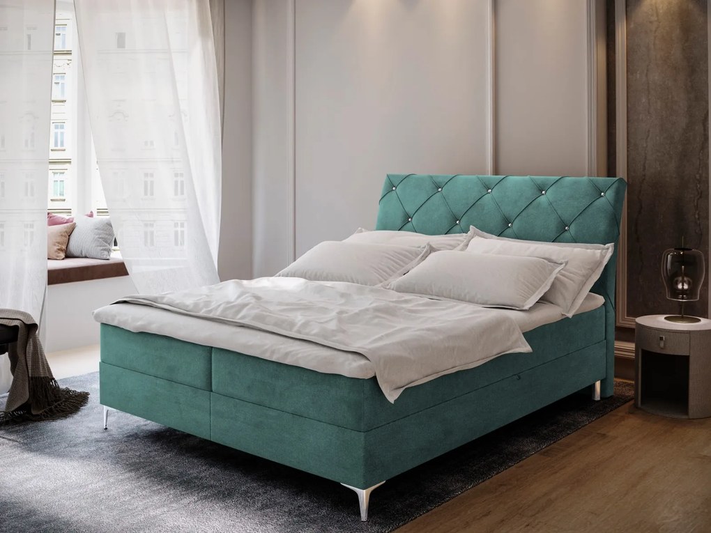 MANŽELSKÁ POSTEĽ ANABEL 160X200 ASTON 11 KRYŠTÁLIKY