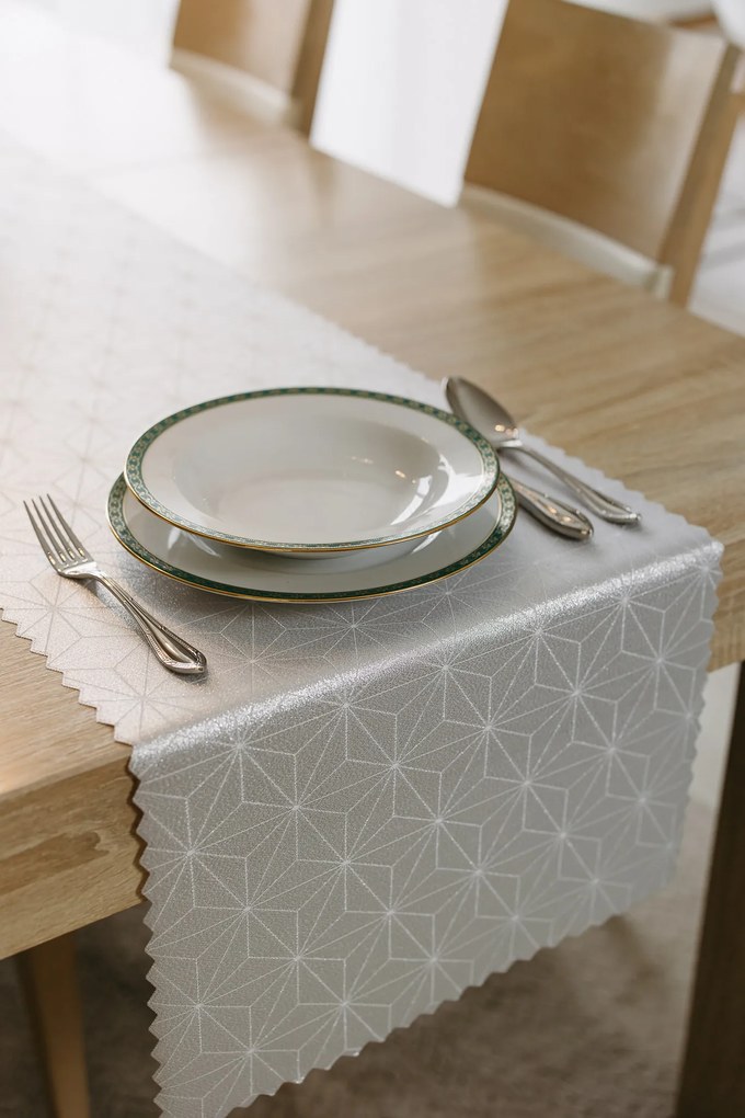 Dekorstudio Luxusný behúň na stôl Stars - strieborný SW18 Rozmer behúňa (šírka x dĺžka): 40x110cm