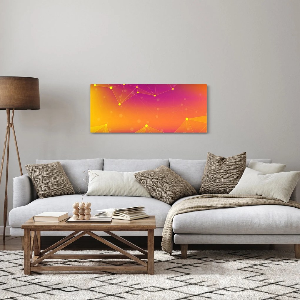 Farebný abstraktný obraz (120x50 cm)