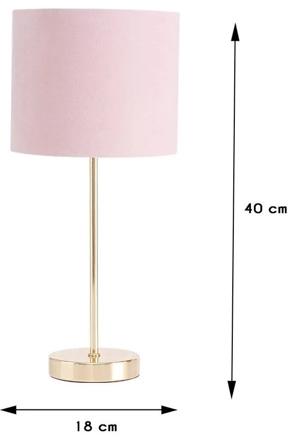 Stolová lampa Lorie ružová