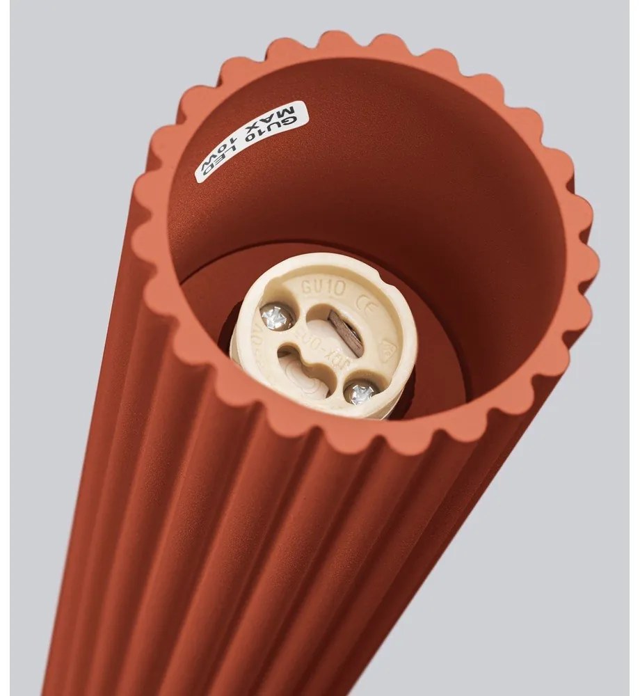 Bodové svietidlo v tehlovej farbe Gleam – Sollux