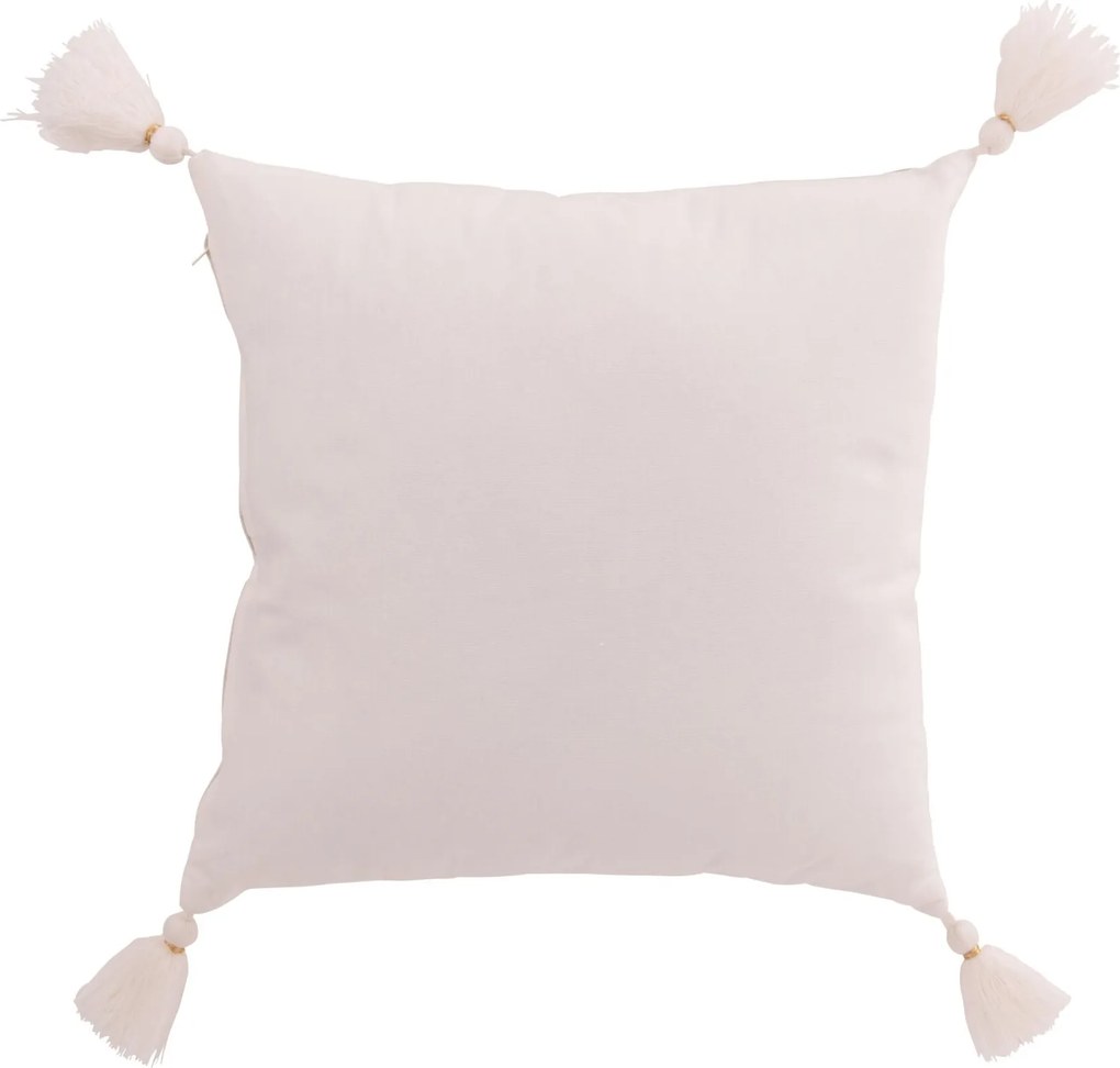 Béžovobiely vianočný vankúš so snehovými vločkami Snowflake – 45*45*15 cm