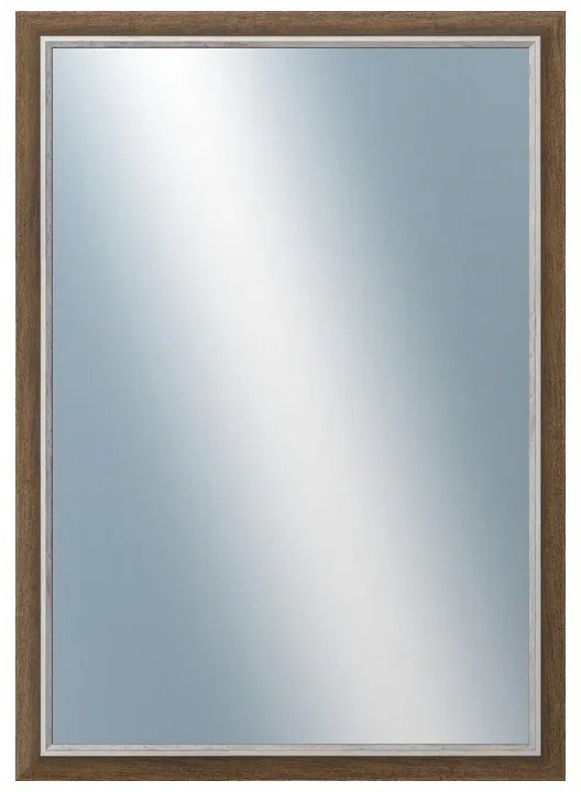 DANTIK - Zrkadlo v rámu, rozmer s rámom 50x70 cm z lišty TAIGA sv.hnedá (3106)