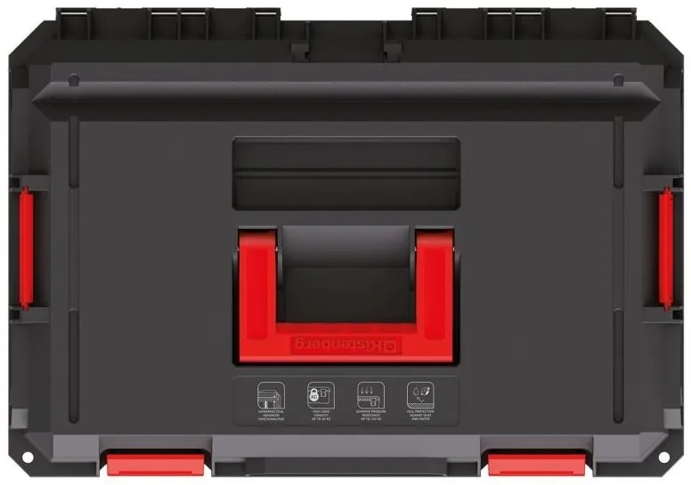 Kufr na nářadí XEBLOCCK PRO 54,6 x 38 x 19,4 cm černo-červený