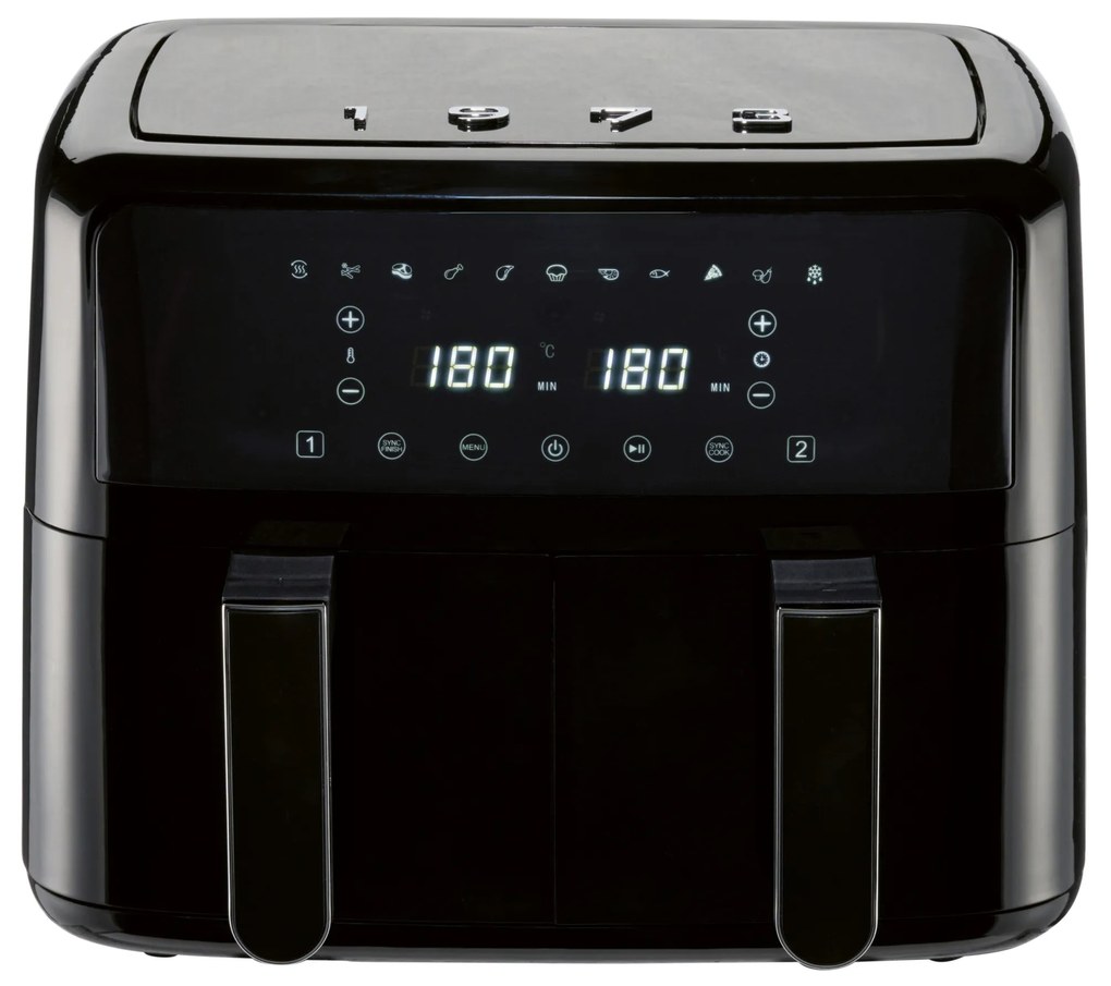 Silvercrest®  Teplovzdušná fritéza Retro 1973 Shlfd 2600 B1, čierna  (100392835)