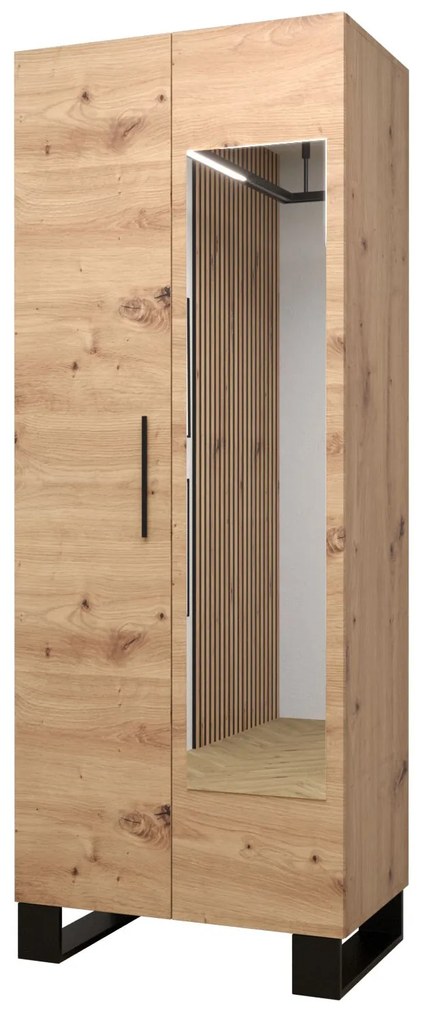 Predsieňová zostava Amanda 16 (dub artisan + zelená). Akcia -30%. Vlastná spoľahlivá doprava až k Vám domov. 1085994