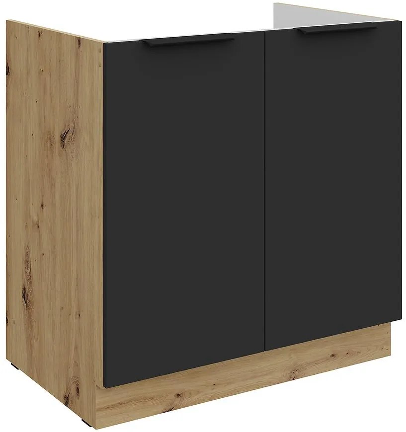 Kuchynská skrinka Aria-Bl/Ar Anti Fingerprint 80zl 2f Bb