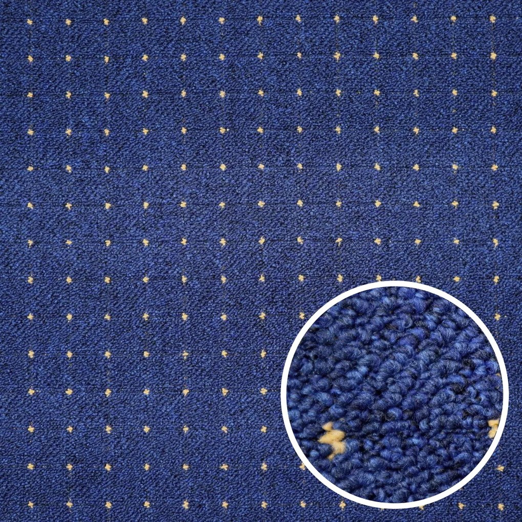 AKCIA: 80x120 cm Metrážny koberec Udinese modrý - neúčtujeme odrezky z rolky, šíře, modrá, filc, chodba / predsieň, Condor Carpets