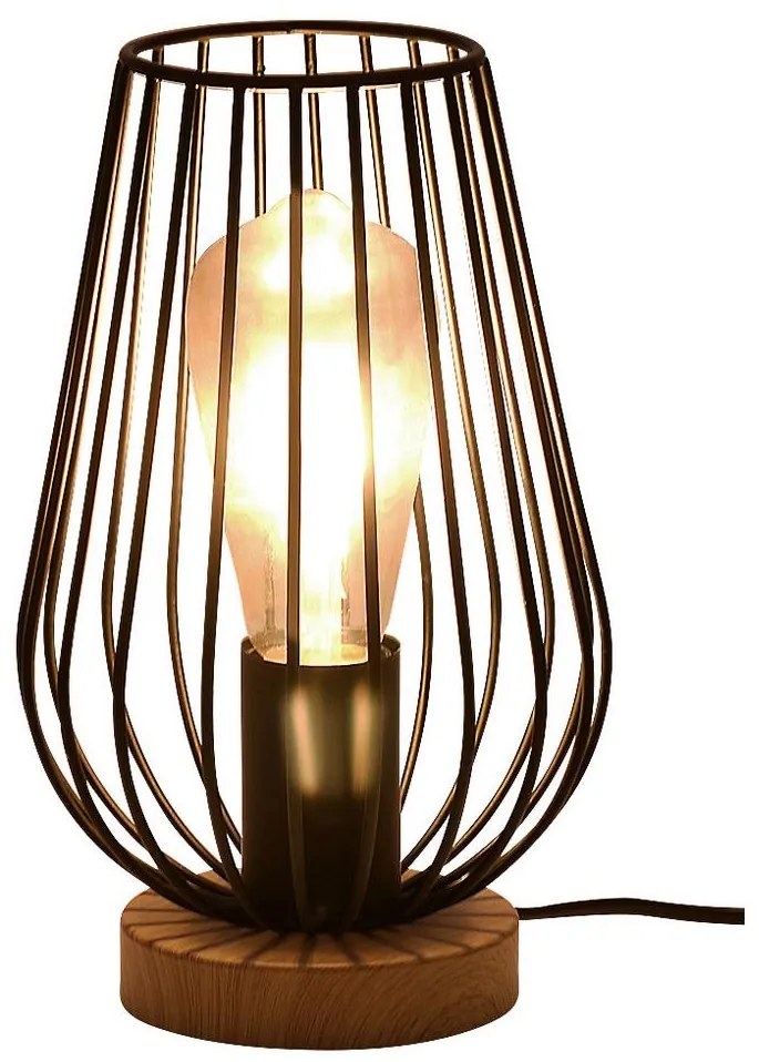 Rabalux 6915 - Stolná lampa GREMIO 1xE27/40W/230V čierna RL6915