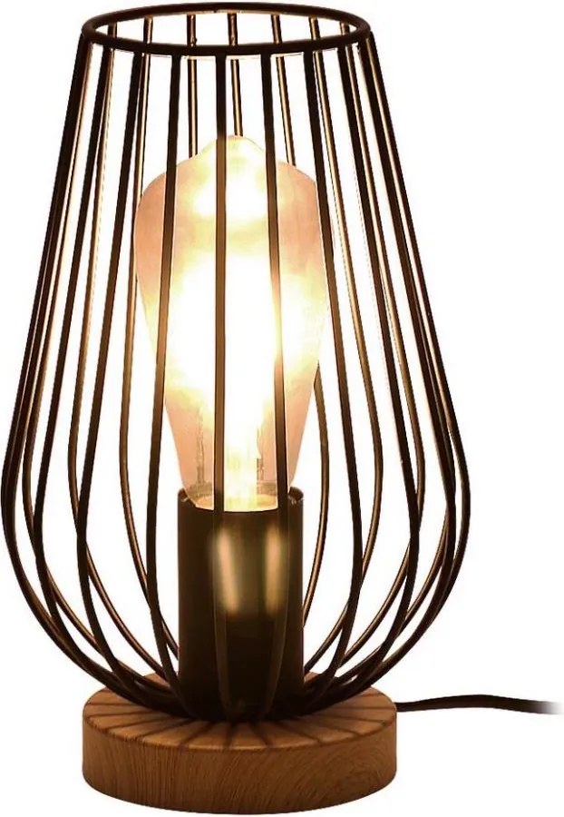 Rabalux 6915 - Stolná lampa GREMIO 1xE27/40W/230V čierna