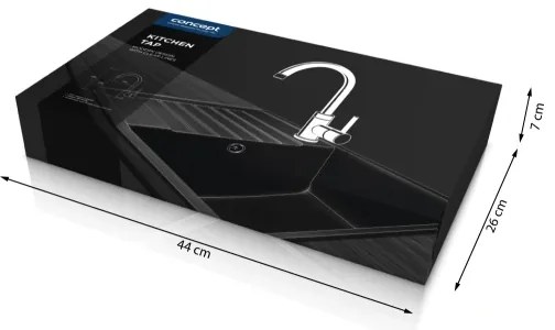 Concept BDG3334DG - Drezová batéria 33,5 cm granit/tmavosivá