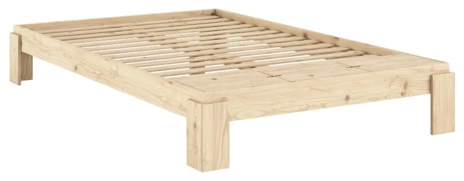 Dvojlôžková posteľ z borovicového dreva s roštom v prírodnej farbe 140x200 cm Layers – Karup Design