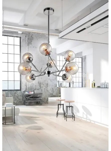 Luster na tyči BEST 8xE14/40W/230V