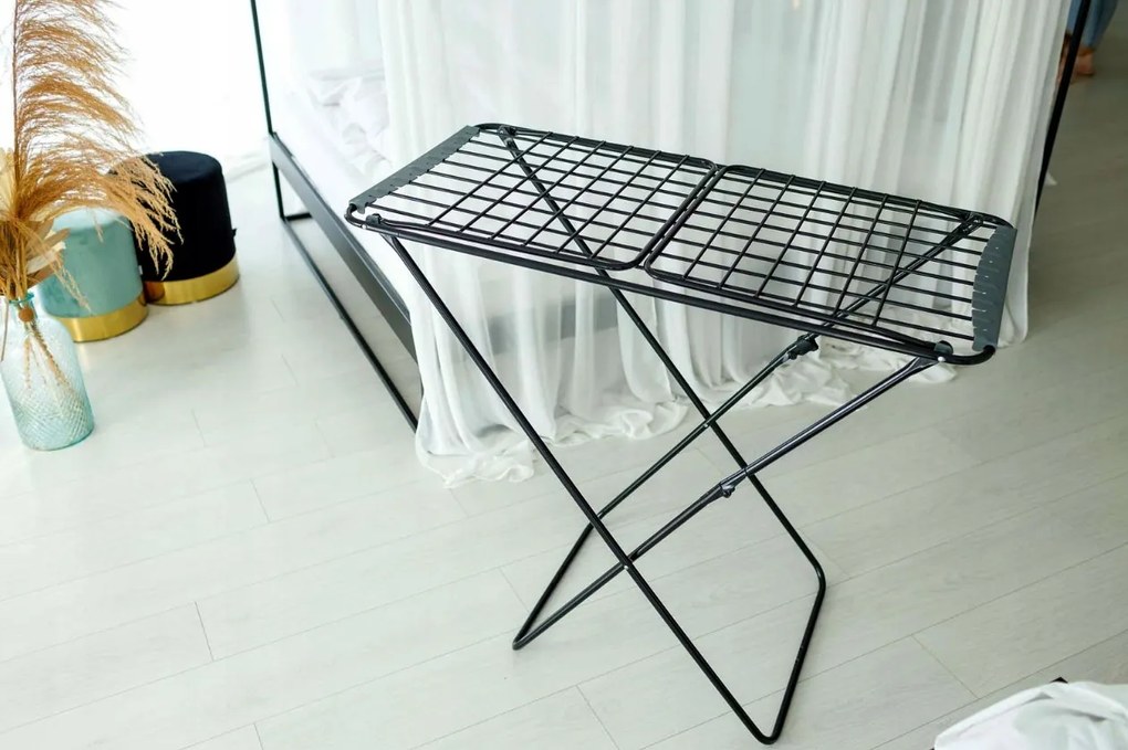 Erga Model 200 Black, rozkladací sušiak na bielizeň 178x55x106 cm, čierna, ERG-SEP-10SUSSTO20BLA