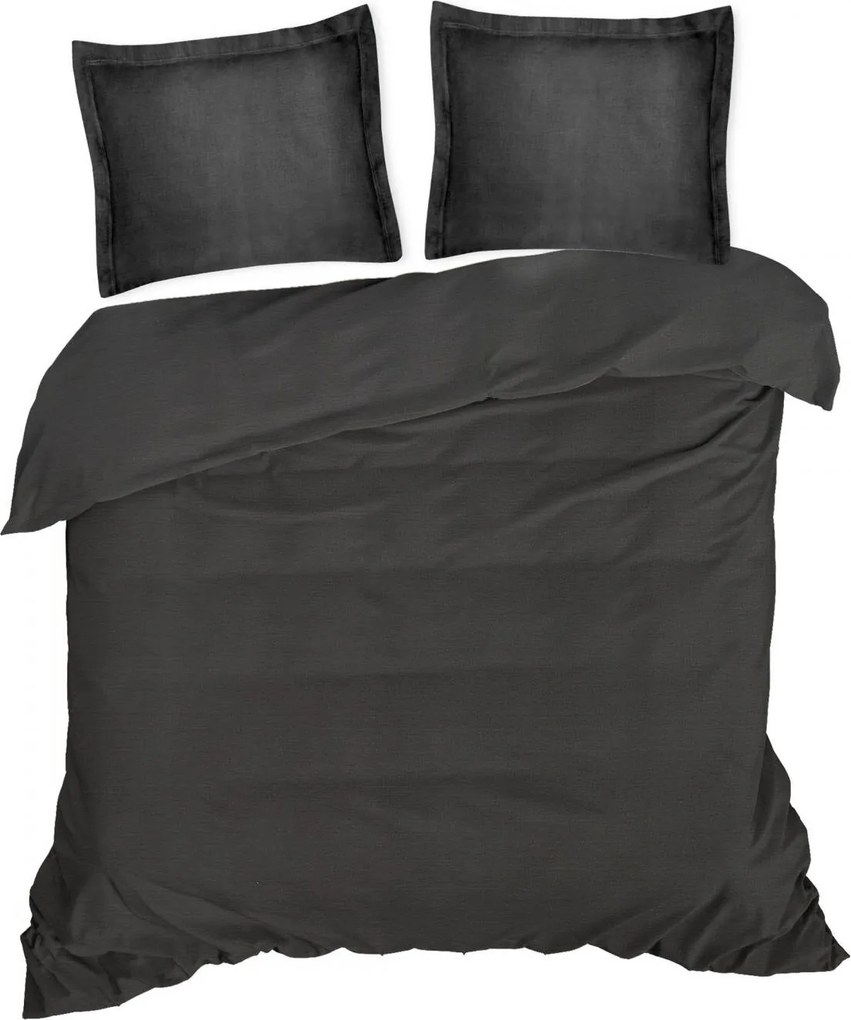 BAVLNENÉ OBLIEČKY NOVA COLOUR 140X200 CM ČIERNE