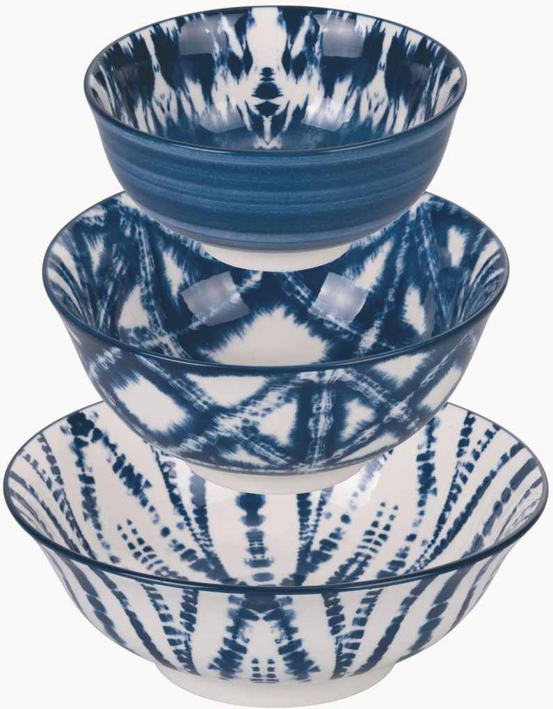 Porcelánové misky Blue, 3 ks