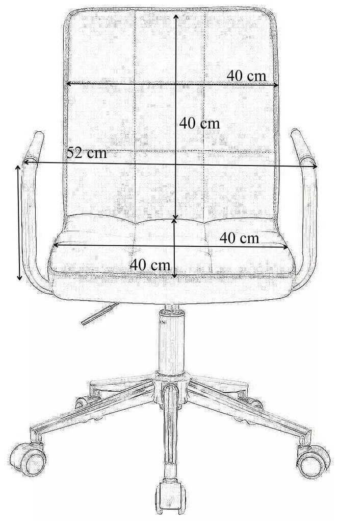 LuxuryForm DESIGN Stolička VERONA VELUR na zlatej podstave s kolieskami - tmavo šedá
