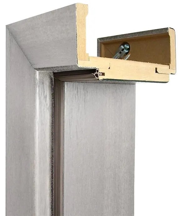 Regulovaná zárubňa  60L 80-100 dub strieborný