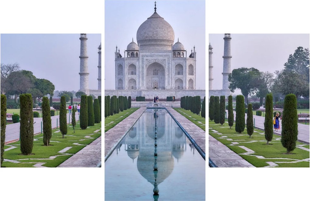 Obraz - Taj Mahal za východu slnka (90x60 cm)