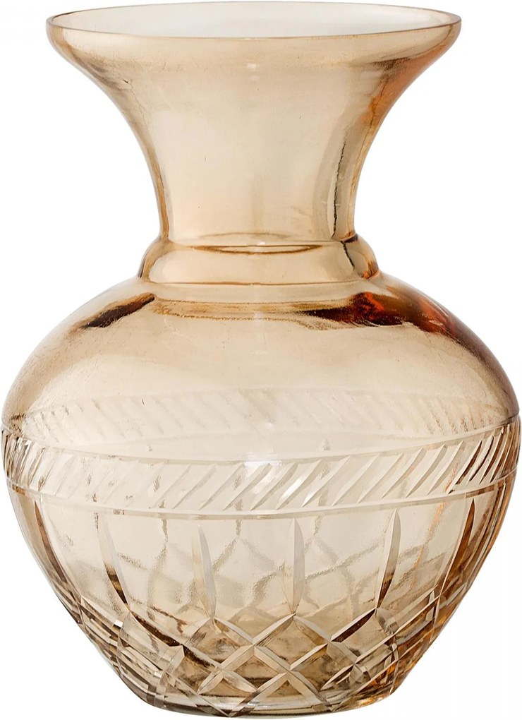 Bloomingville Sklenená váza Light Brown Glass
