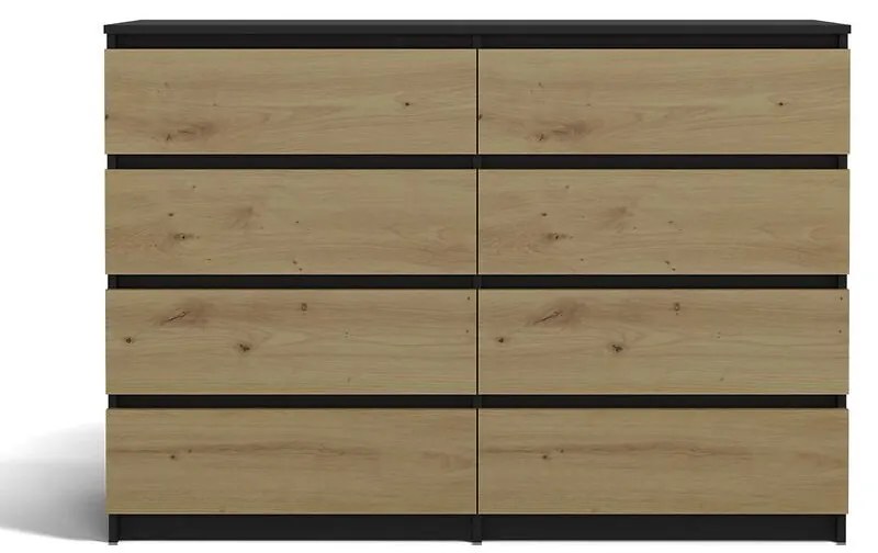 Komoda 140cm 8S M8 Malwa AntracitArtisan