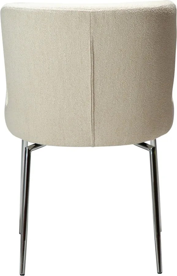 Krémovobiela čalúnená jedálenská stolička Glam – DAN-FORM Denmark