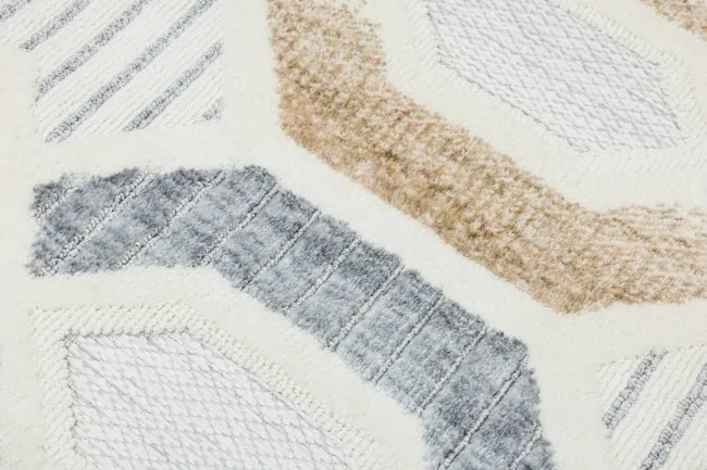 Koberec BROADWAY C0779 biely / sivý / krémový