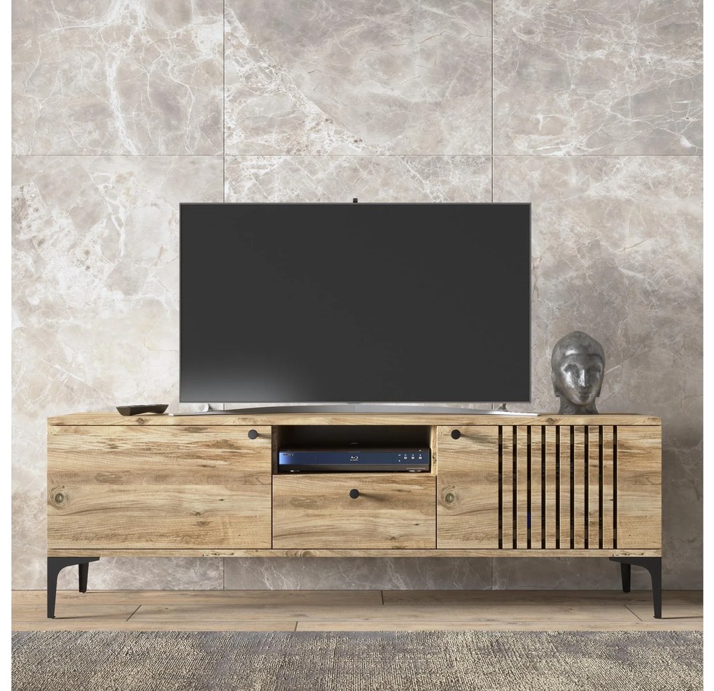 TV stolík/skrinka Franc 18 (borovica atlantická). Akcia -16%. Vlastná spoľahlivá doprava až k Vám domov. 1107886
