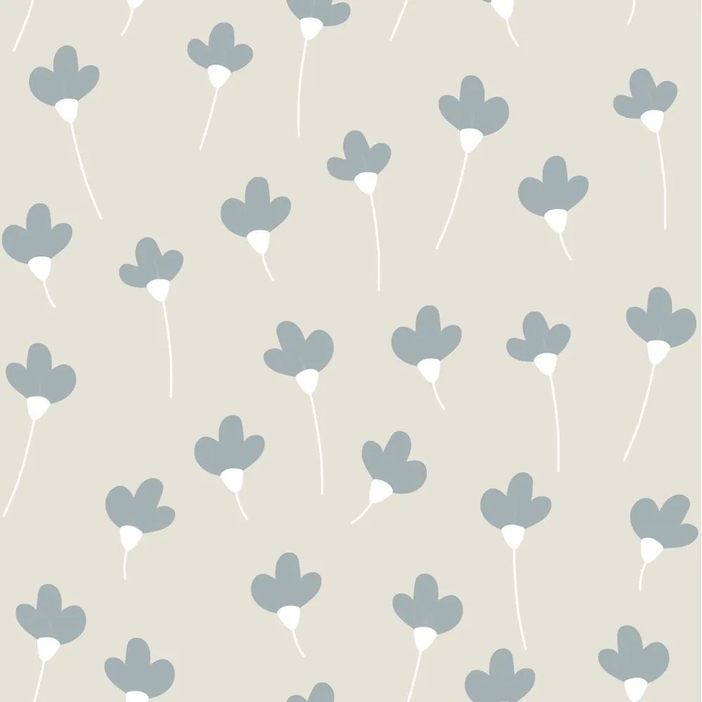 Tapeta sedmokrásky béžovo modrá 280x50 cm