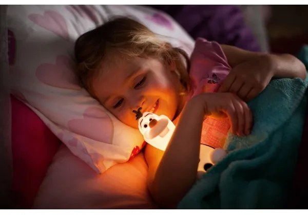 Philips 71768/08/16 -LED Otroška svetilka DISNEY FROZEN OLAF LED/0,3W/2xAAA snežak