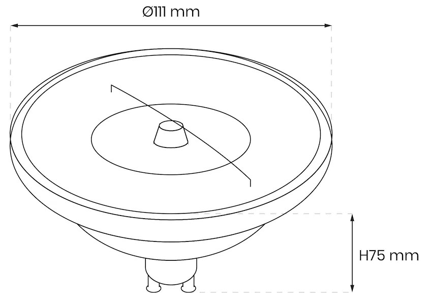 Halogénová LED žiarovka GU10 neutrálna 4000k 10,5w 550 lm biela