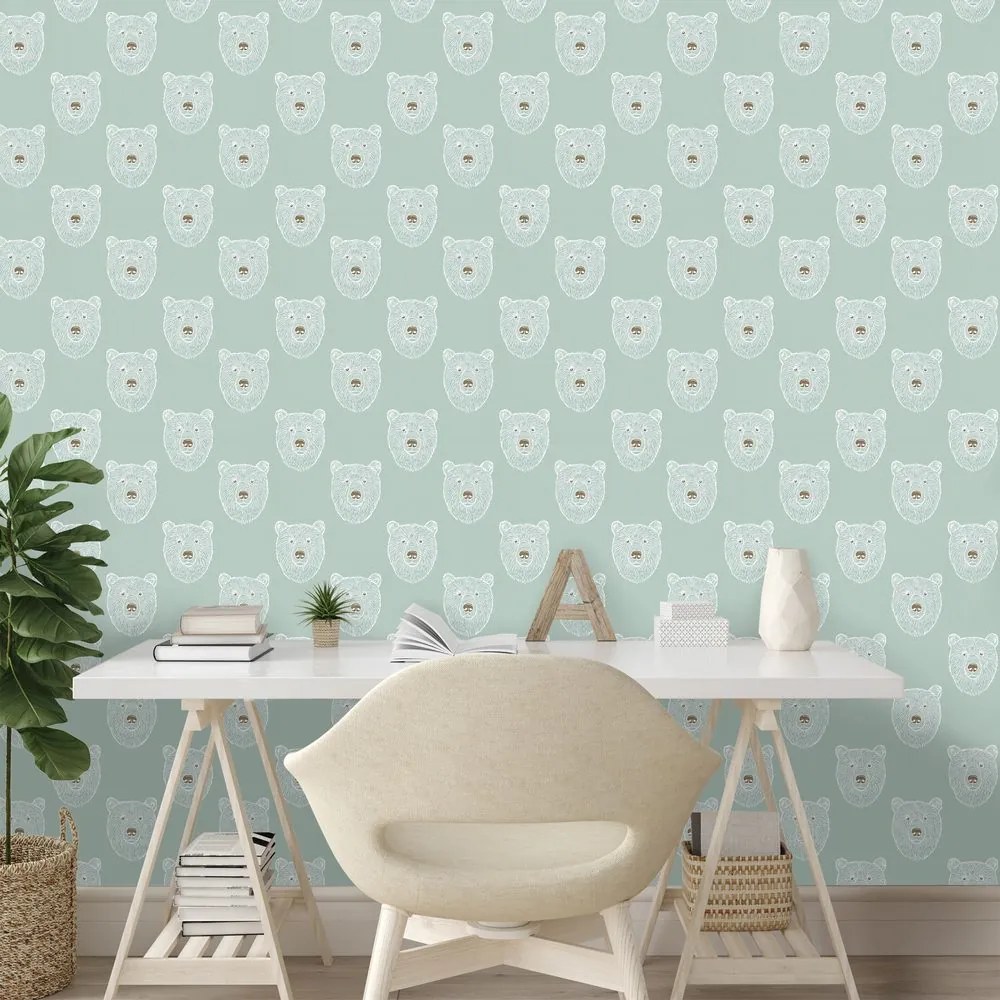 Tapeta roztomilí medvedíky na svetlom pozadí