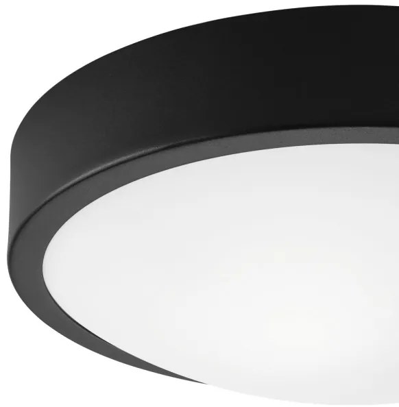 Stropné svietidlo JONAS 1xE27/60W/230V pr. 26 cm čierna