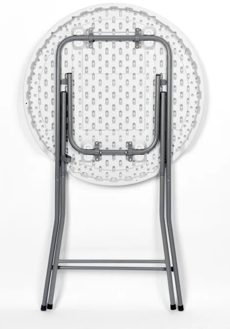 Skladací stolík GALA 80 cm biely