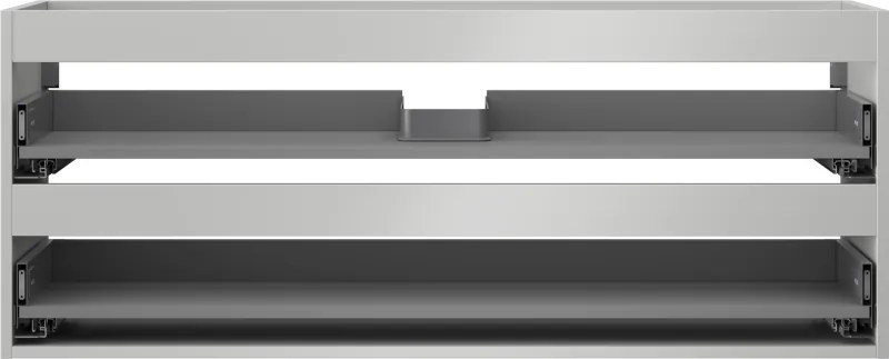 Mexen Box-A, závesná skrinka 120 cm, 2 zásuvky, matná sivá, 91AX0-1200-470-2-62