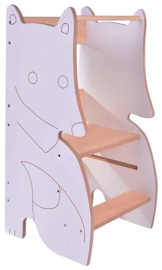 Učiaca veža FOX biela/javor