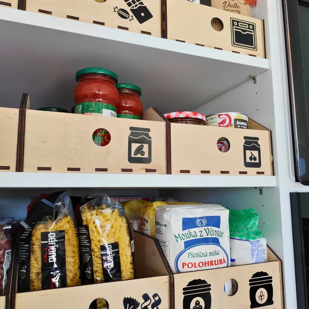 usporadejto.cz Úložný box, drevený 15x50x12cm - do špajze aj do skrine VASKY15